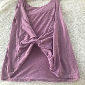 Fabletics Purple Twist Back Athletic Top